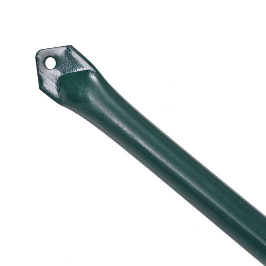 vidaXL Garden Posts 10 pcs 39.4" Metal Green, 142309