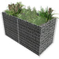 vidaXL Gabion Raised Bed Steel 71"x35.4"x39.4" Silver, 142366