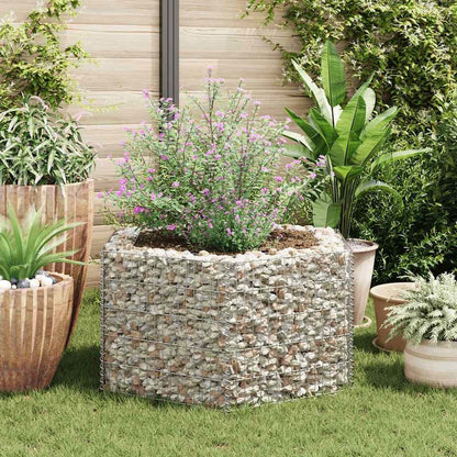 vidaXL Hexagonal Gabion Raised Bed 39.4"x35.4"x19.7", 142532