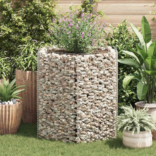 vidaXL Hexagonal Gabion Raised Bed 39.4"x35.4"x39.4", 142533