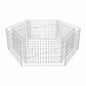 vidaXL Hexagonal Gabion Raised Bed 63"x55.1"x19.7", 142534