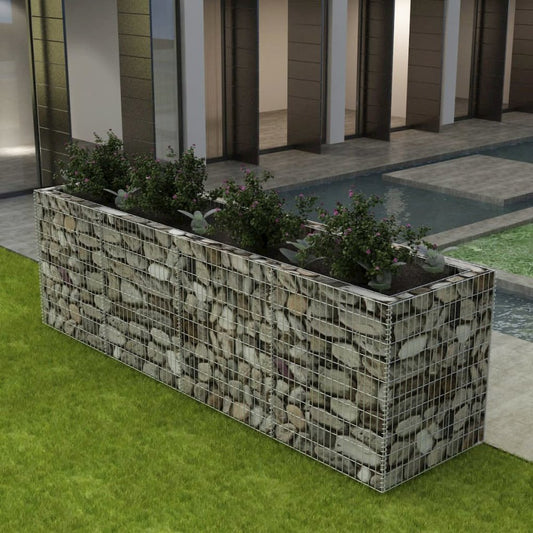 vidaXL Gabion Raised Bed Steel 141.7"x35.4"x39.4", 142553