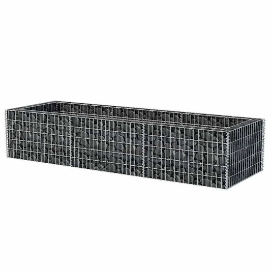 vidaXL Gabion Raised Bed Steel 106.3"x35.4"x19.7", 142556