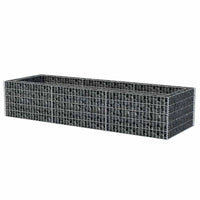vidaXL Gabion Raised Bed Steel 106.3"x35.4"x19.7", 142556