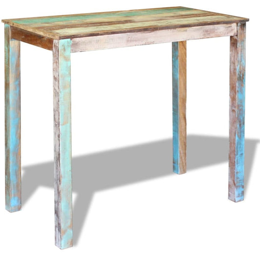 vidaXL Bar Table Solid Reclaimed Wood 45.3"x23.6"x42", 243453