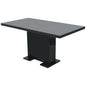 vidaXL Extendable Dining Table High Gloss Black, 243549