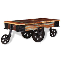 vidaXL Coffee Table Reclaimed Wood 35.4"x17.7"x13.8", 243980