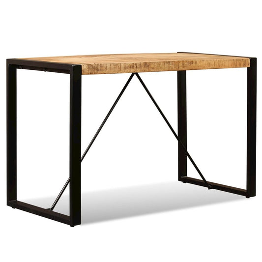 vidaXL Dining Table Solid Rough Mango Wood 47.2", 243996