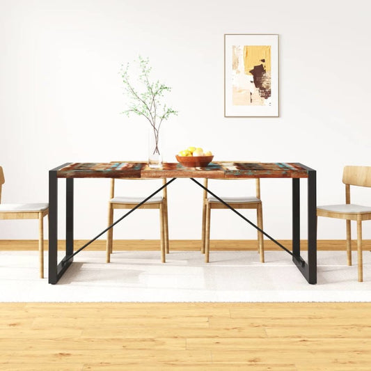 vidaXL Dining Table Solid Reclaimed Wood 70.9", 243999