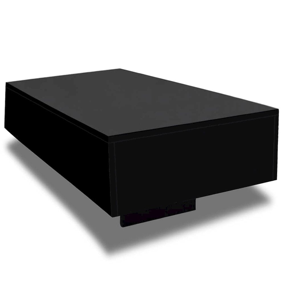 vidaXL Coffee Table High Gloss Black, 244024