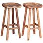 vidaXL Bar Stools 2 pcs Solid Acacia Wood, 244247