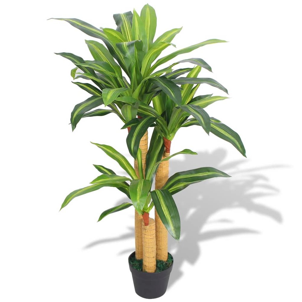Artificial Plant Green and Yellow Plastic and Iron Wire Medium