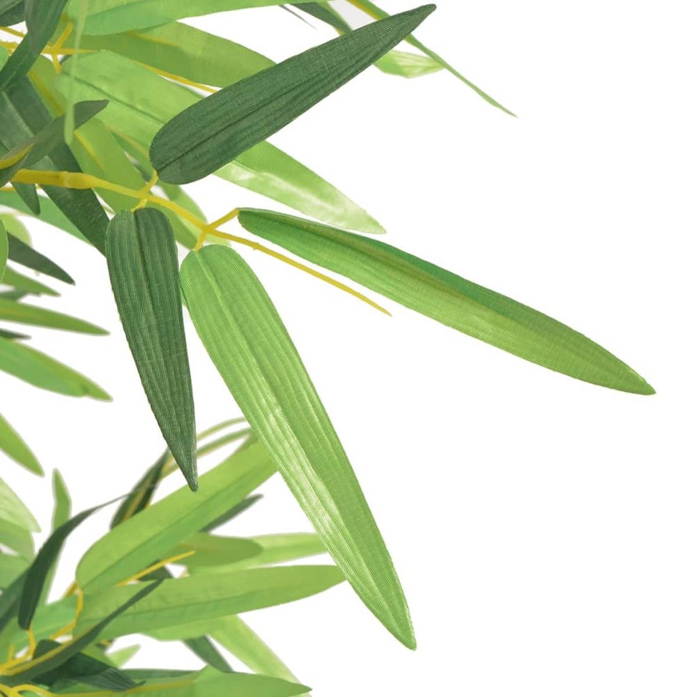 Artificial Plant Green Fabric, Plastic, Iron, Real Bamboo 47.2 in