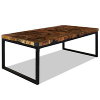 vidaXL Coffee Table Teak Resin 43.3"x23.6"x15.7", 244551