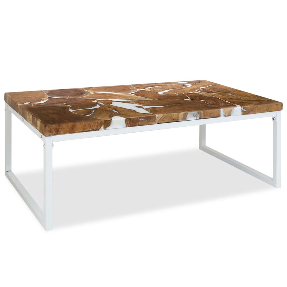 Coffee Table Teak Resin 43.3"x23.6"x15.7"