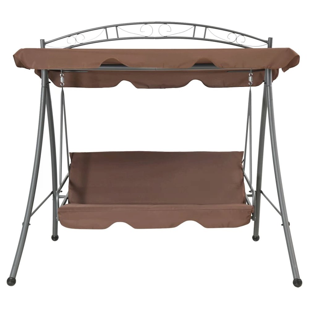 Garden Swing Seat Coffee Powder-coated steel frame Medium