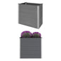 vidaXL Garden Raised Bed WPC 39.4"x19.7"x35.8" Gray