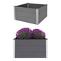 vidaXL Garden Raised Bed WPC 39.4"x39.4"x21.3" Gray