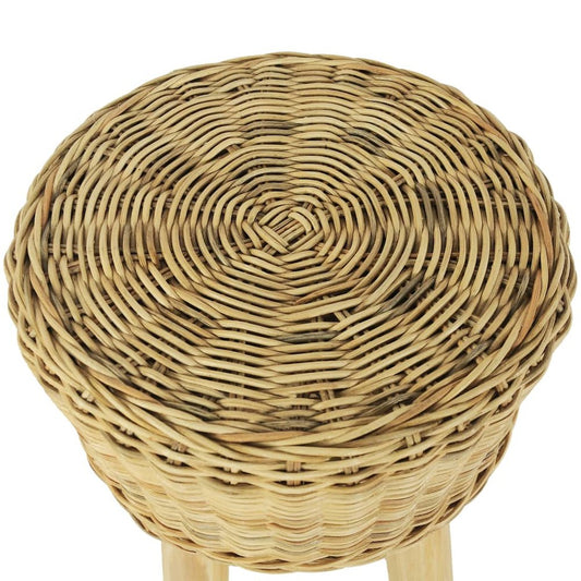 vidaXL Bar Stool Natural Rattan, 244578