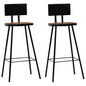vidaXL Bar Chairs 2 pcs Solid Reclaimed Wood, 245390