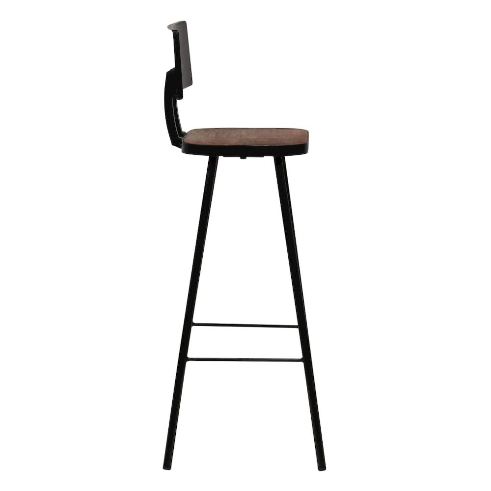 vidaXL Bar Chairs 2 pcs Solid Reclaimed Wood, 245390