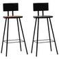 Bar Chair Set of 2 Multicolor
