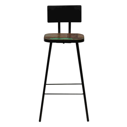 Bar Chair Set of 2 Multicolor
