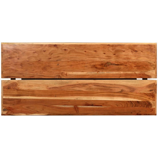 vidaXL Bar Table Solid Acacia Wood 59"x27.6"x42.1", 245437