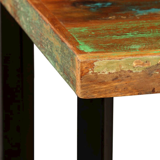 vidaXL Bar Table Solid Reclaimed Wood 23.6"x23.6"x42.1", 245439