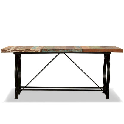 vidaXL Dining Table Solid Reclaimed Wood 70.9", 244800