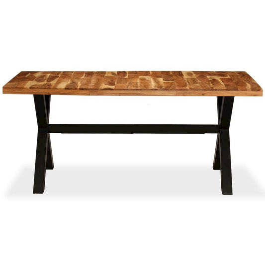 vidaXL Dining Table Solid Acacia and Mango Wood 70.9"x35.4"x29.9", 245640
