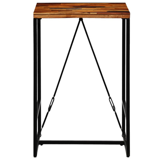 vidaXL Bar Table Solid Reclaimed Wood 27.6"x27.6"x41.7"
