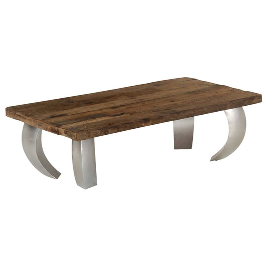 vidaXL Opium Coffee Table Reclaimed Wood and Steel 43.3"x23.6"x13.8", 246293