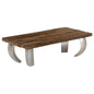 vidaXL Opium Coffee Table Reclaimed Wood and Steel 43.3"x23.6"x13.8", 246293