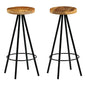 vidaXL Bar Stools 2 pcs Solid Mango Wood, 246238