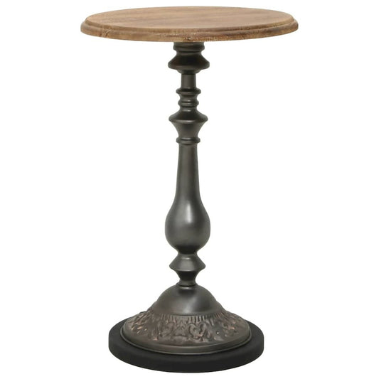 vidaXL End Table Solid Fir Wood 15.7" x25.2" Brown, 246125