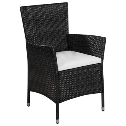 Dining Chair With Stool Black