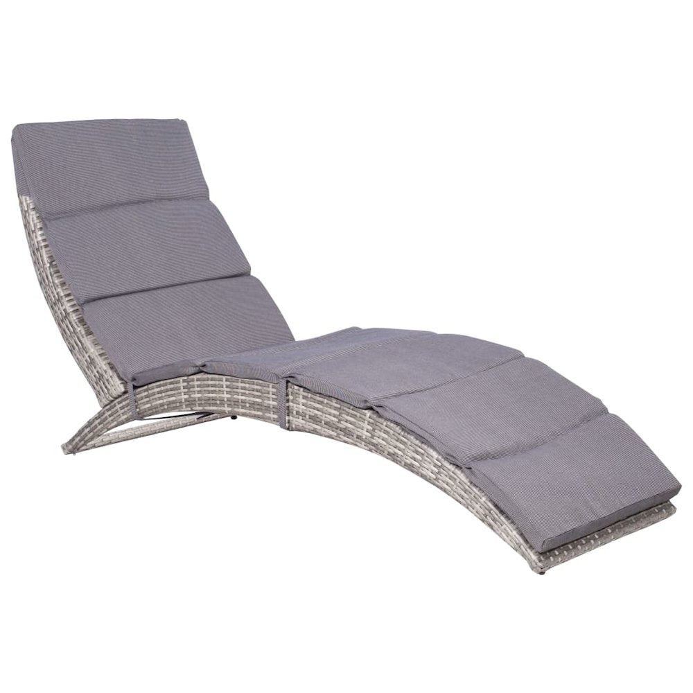 Sun Lounger Gray and dark gray