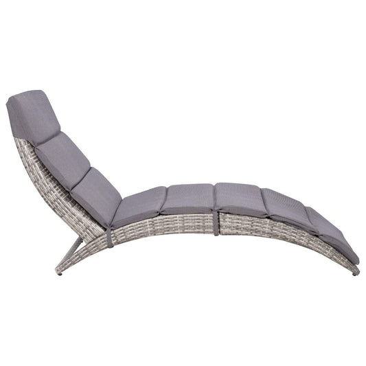 Sun Lounger Gray and dark gray