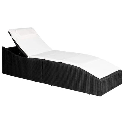 Sunlouger Black and Cream White
