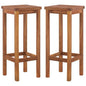 vidaXL Bar Chairs 2 pcs Solid Acacia Wood, 44016