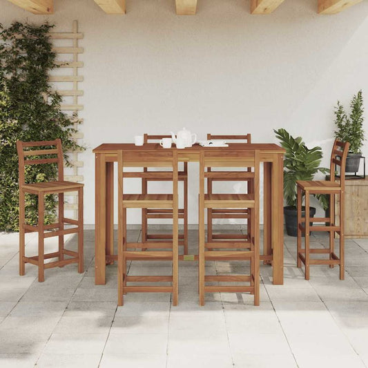 vidaXL Bar Table Solid Acacia Wood 59"x27.6"x41.3", 246665