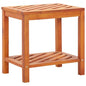 vidaXL Side Table Solid Acacia Wood 17.7"x13"x17.7", 44067