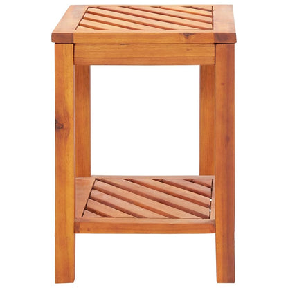 vidaXL Side Table Solid Acacia Wood 17.7"x13"x17.7", 44067