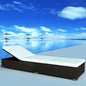 Sunlounger Brown and cream white