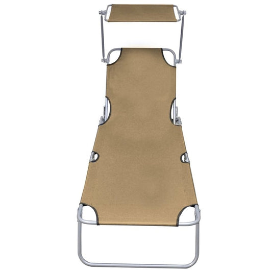 Sunlounger Taupe