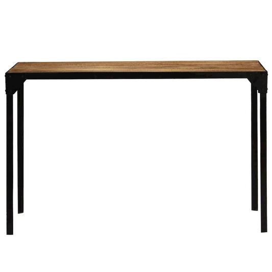 vidaXL Dining Table Solid Rough Mango Wood and Steel 47.2", 246630
