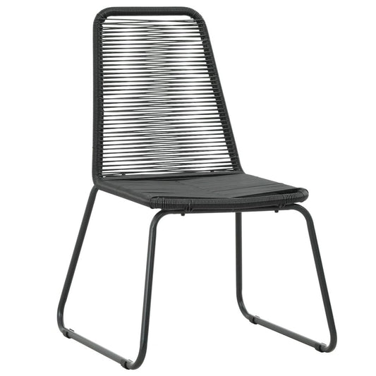 Dining Chair Set of 2 Black