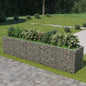 vidaXL Gabion Raised Bed Galvanised Steel 177.2"x35.4"x39.4", 143552