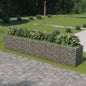 vidaXL Gabion Raised Bed Galvanised Steel 212.6"x35.4"x39.4", 143554